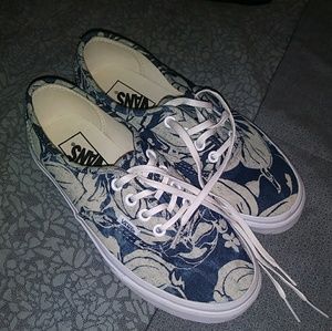 Beautiful Vans! Blue Jean material!